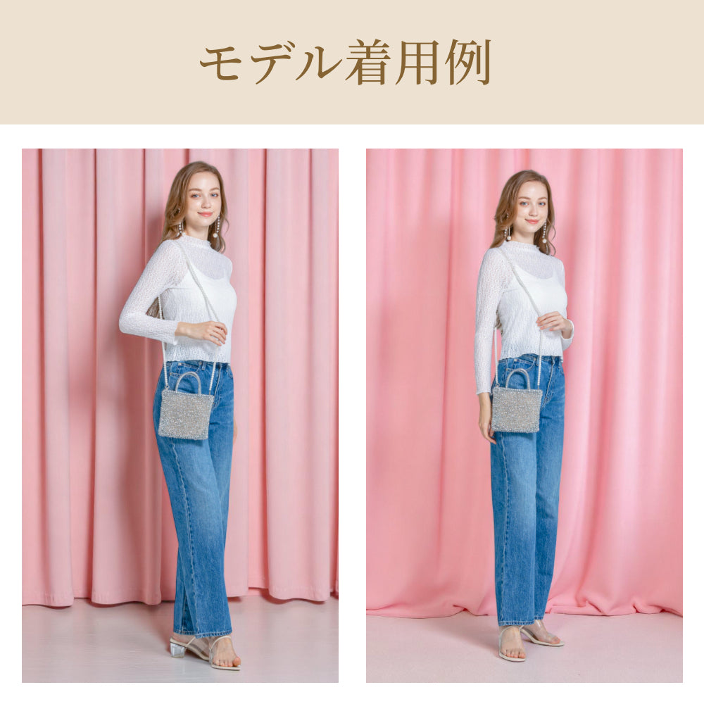 PONON(ポノン)パールストラップショルダー ワイヤーバッグエブリンtpm対応