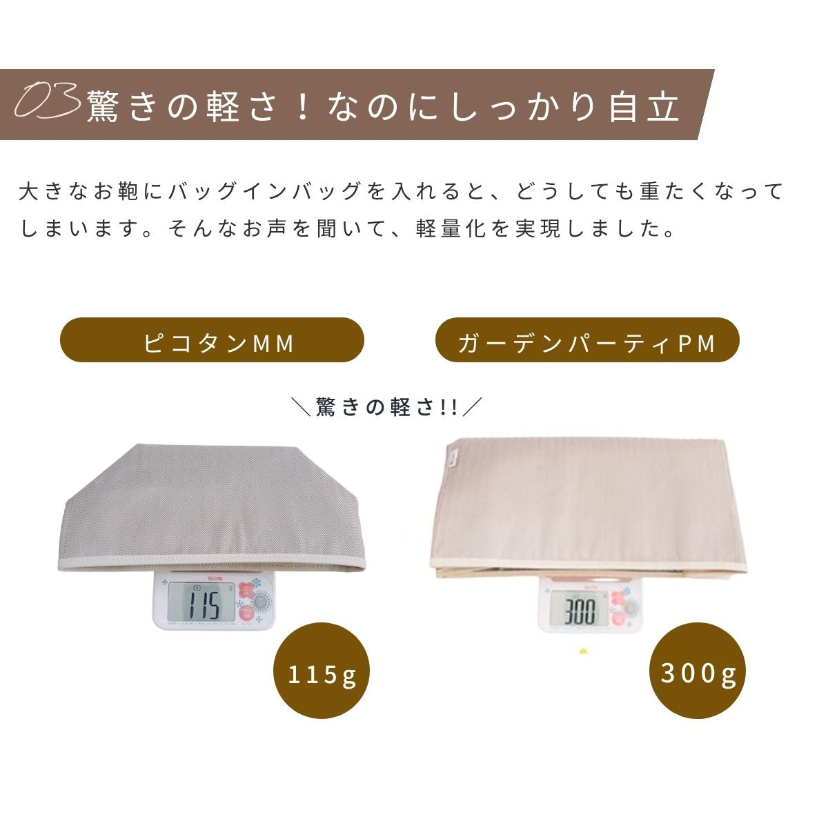 For HERMES（エルメス）スタンダード防水バックインバッグ インザループ18対応