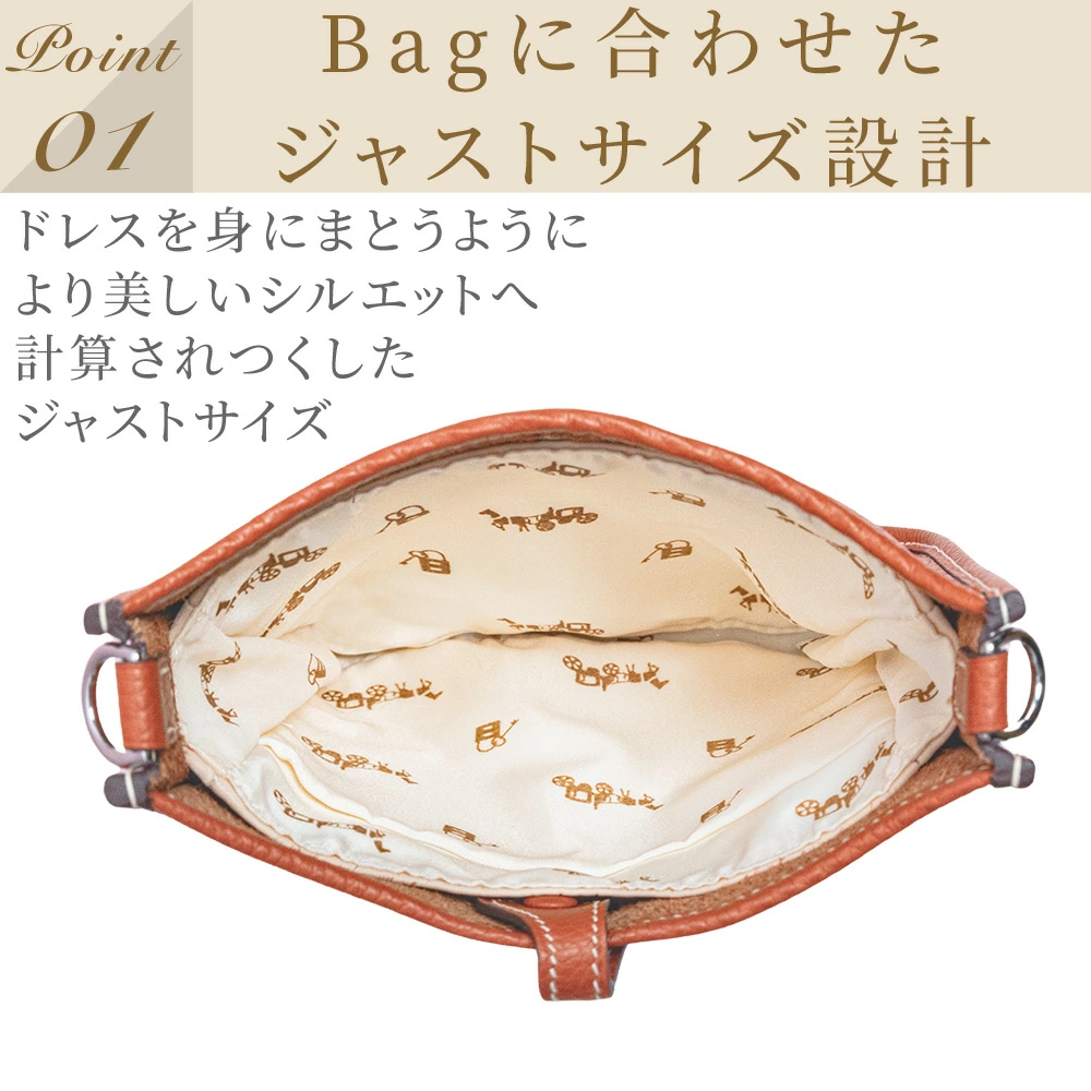 For HERMES（エルメス）馬柄防水バッグインバッグ エブリンTPM/PM対応